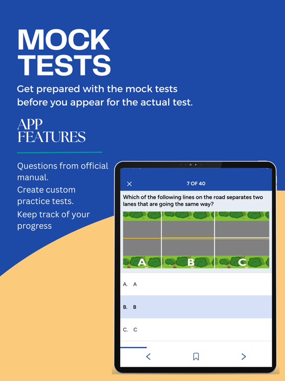KY DMV Driver's License Test iPad screenshot 2 - Education app