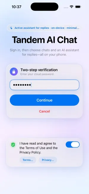 Tandem AI ChatV2 screenshot 1