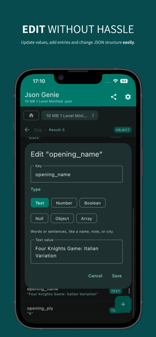 Json Genie: JSON Editor/Viewer Screenshot 3 of 8