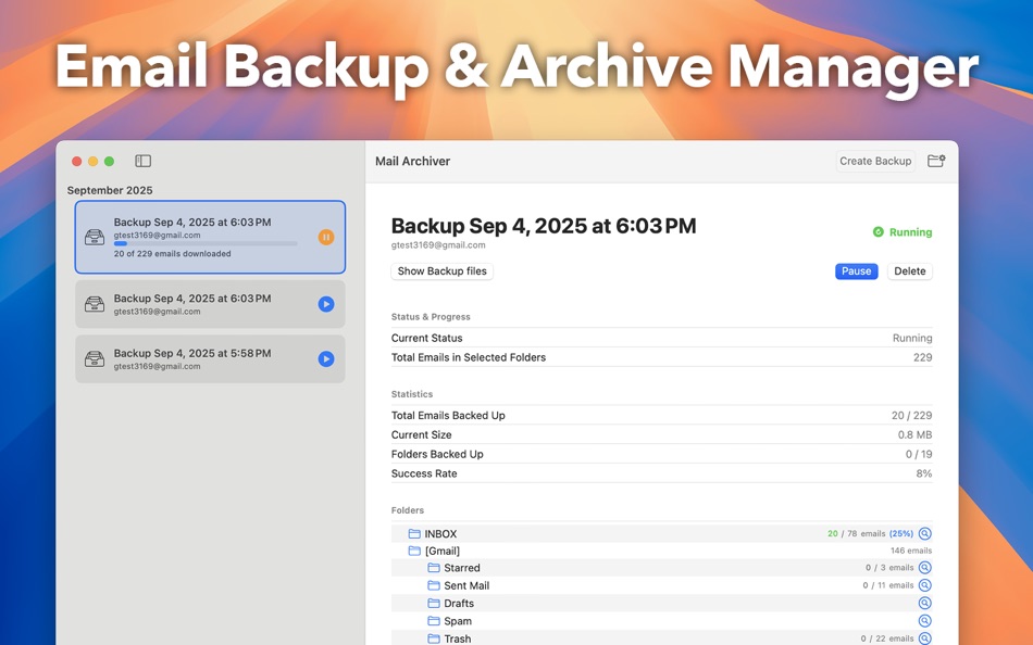 #1. Email Backup Pro (macOS) 게시자: Constellation Ltd