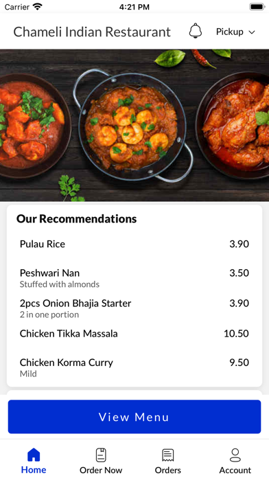 Chameli Indian Restaurant Screenshot