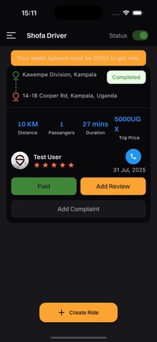 Shofa Driver screenshot