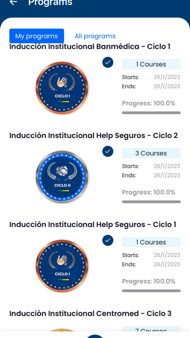 Capacitación en Salud Screenshot