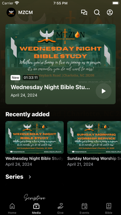 Mt. Zion Christian Ministries Screenshot