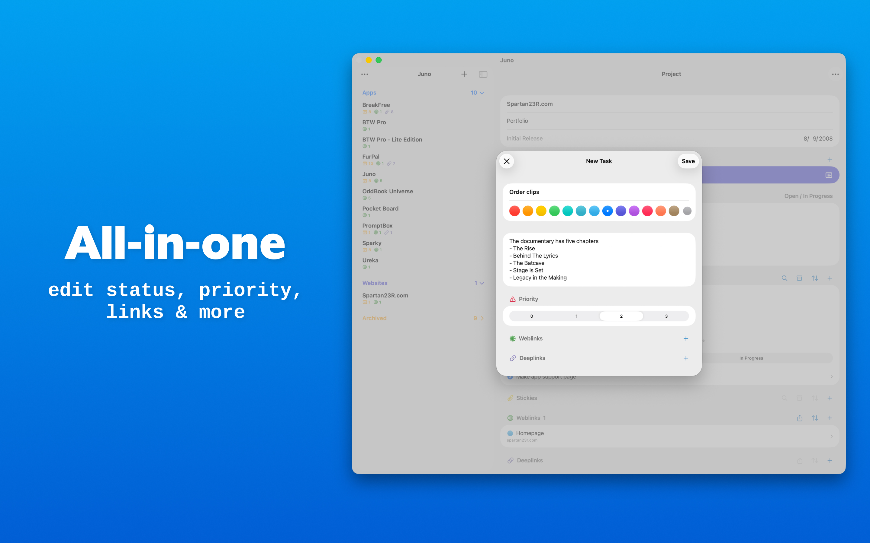 Juno: Task & Project Manager