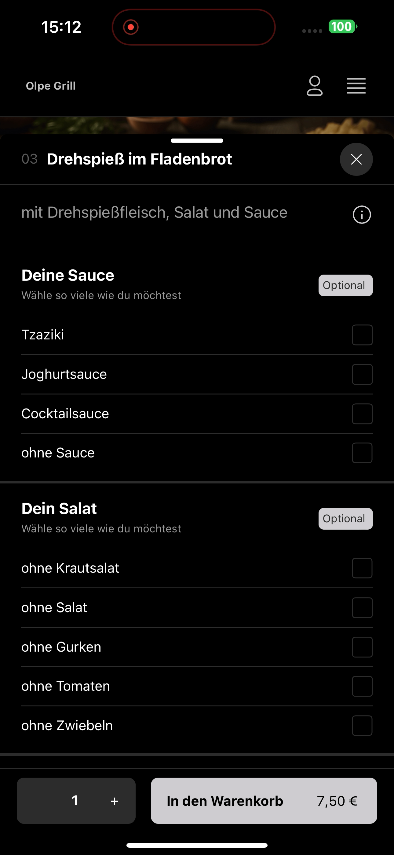 Olpe Grill screenshot 8