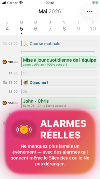 Screenshot #1 pour Today Planned: Alerte d’agenda