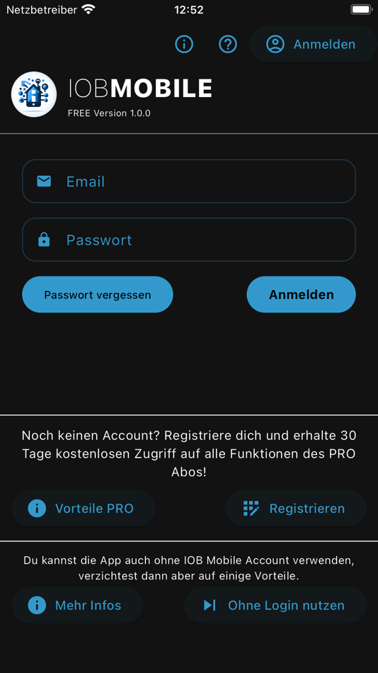 #2. IOB Mobile für ioBroker (iOS) Podle: Peter Thaler