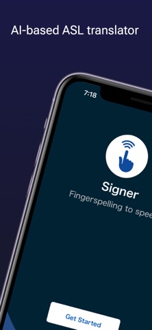Signer Fingerspelling iPhone screenshot