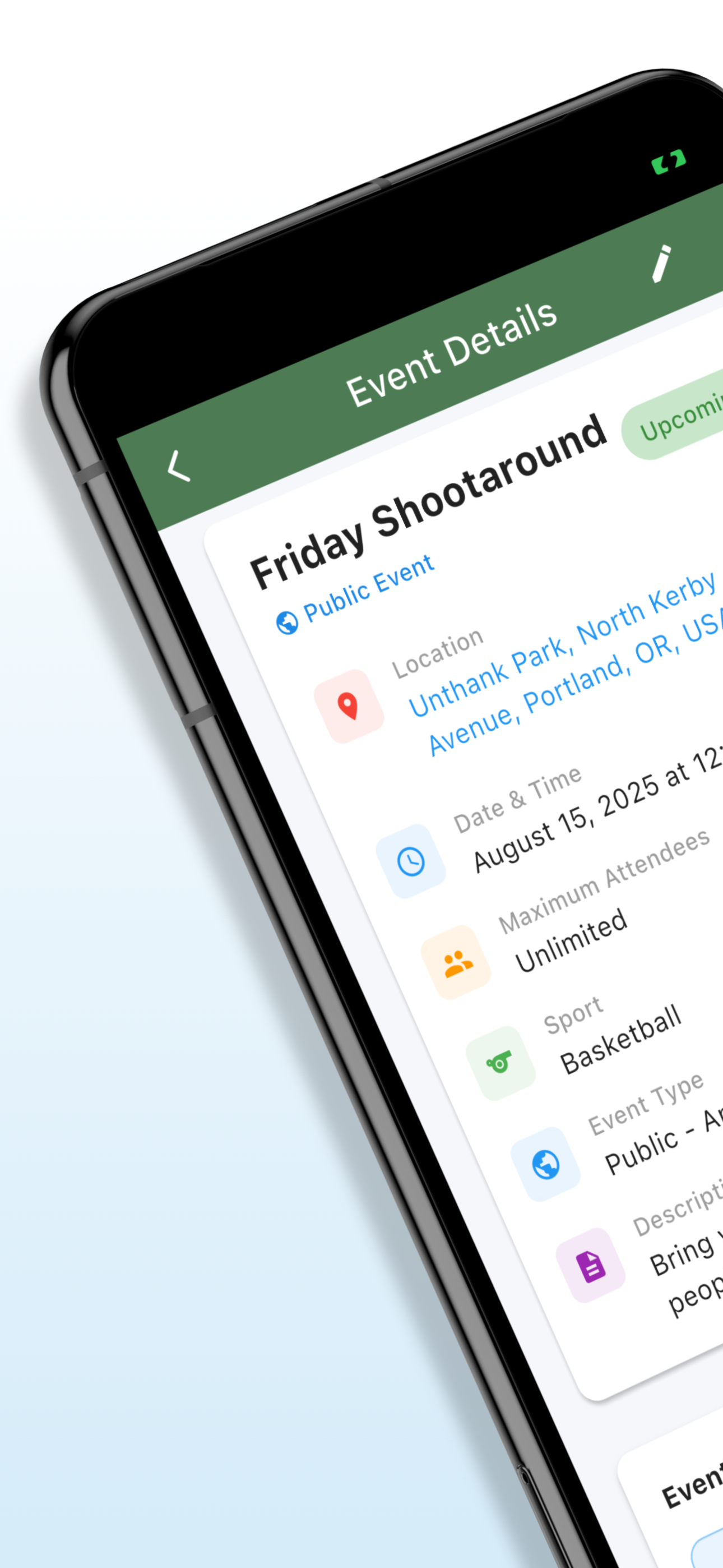 Sportal: Manage & Play Sports screenshot 4