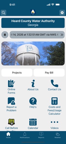 Heard County Water Authority iPhone screenshot