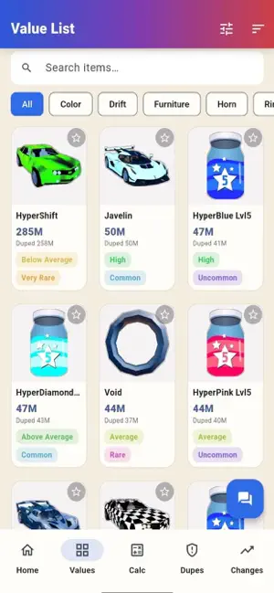 JB Values screenshot 2