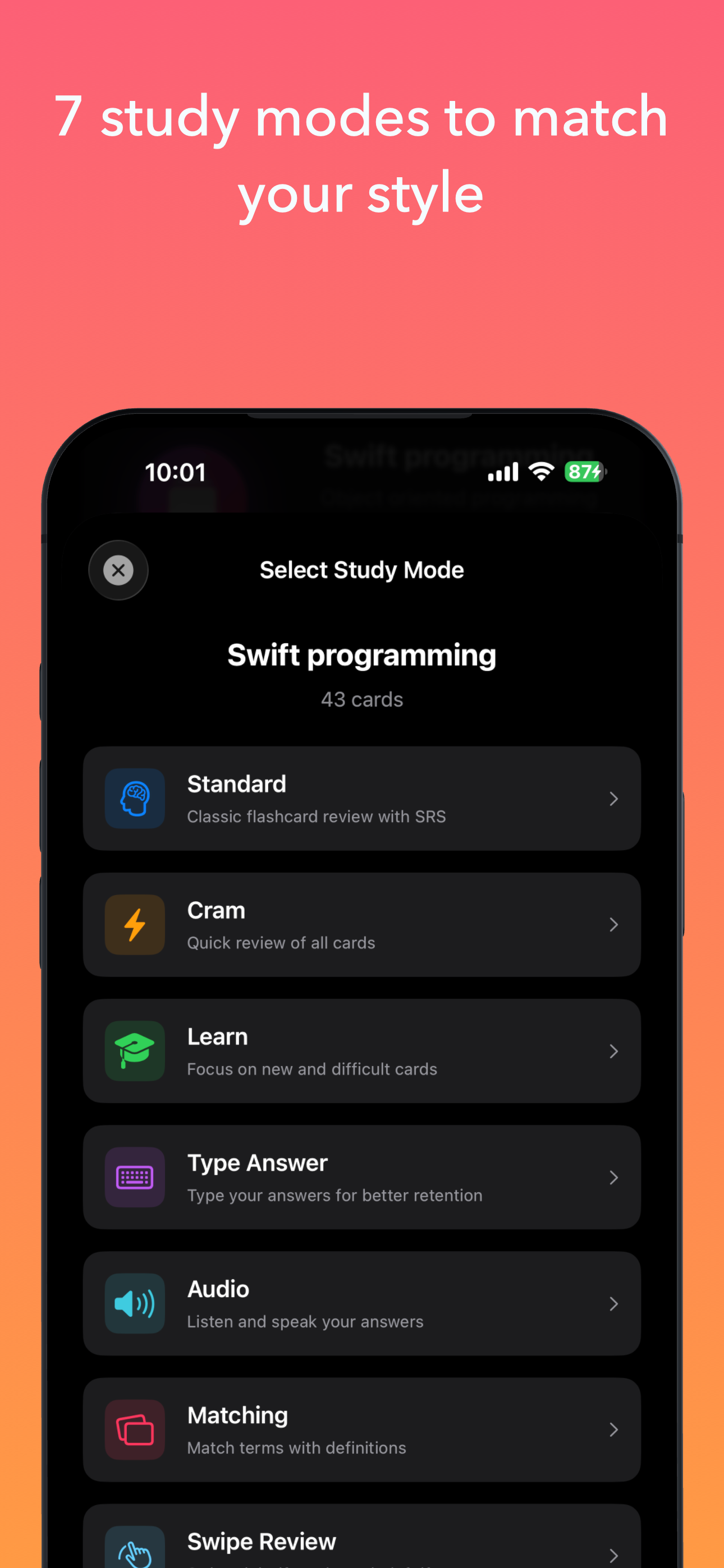 Studier: AI Flashcard, Quiz screenshot 6