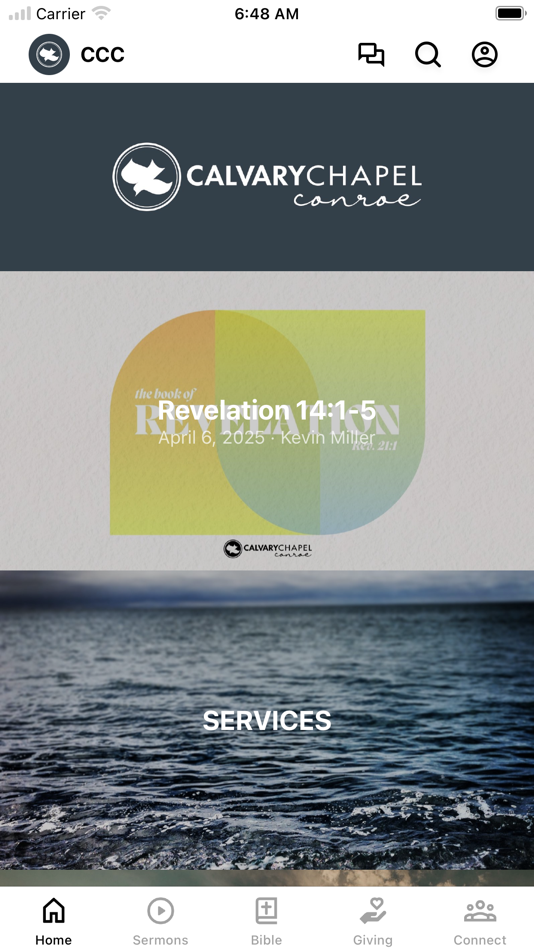 #1. Calvary Chapel Conroe (iOS) 由: Calvary Chapel Conroe Corp.