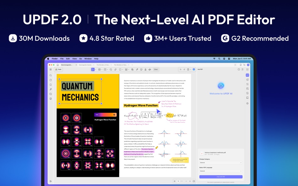 #1. UPDF 2 - AI-Powered PDF Editor (macOS) โดย: Superace Software Technology Co., Ltd.