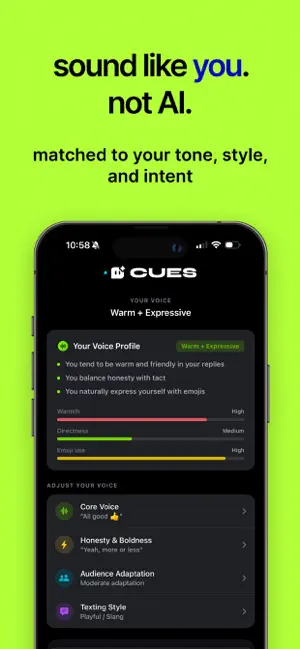 AI Text Reply Helper - Cues AI screenshot 2