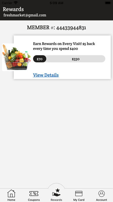 Fresh Market Rewards Screenshot