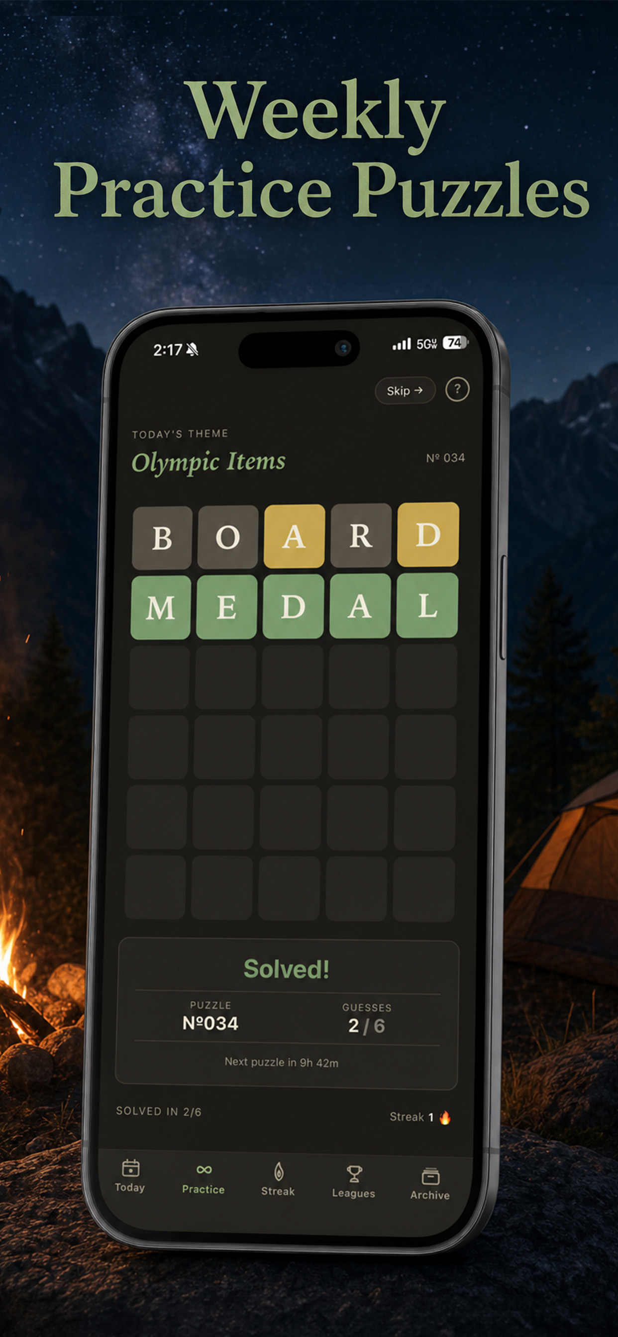 Hinted - Daily Word Puzzle screenshot 2