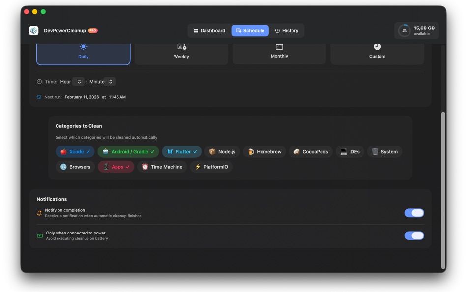 #4. DevPowerCleanup (macOS) By: Tiago Becker