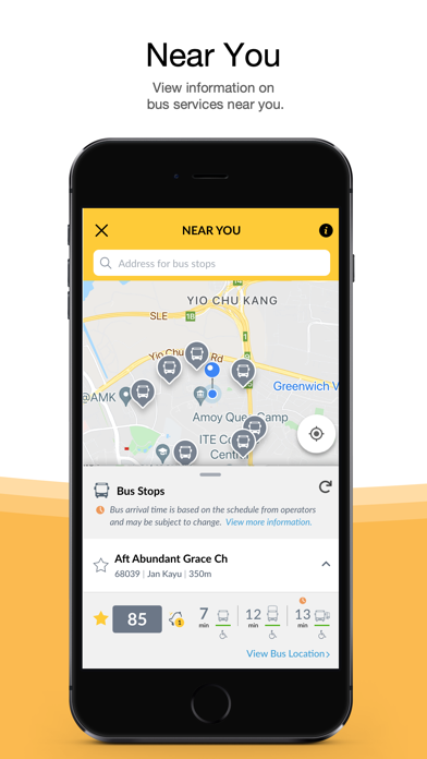 MyTransport.SG Screenshot