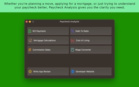 Paycheck Estimate Analysis screenshot