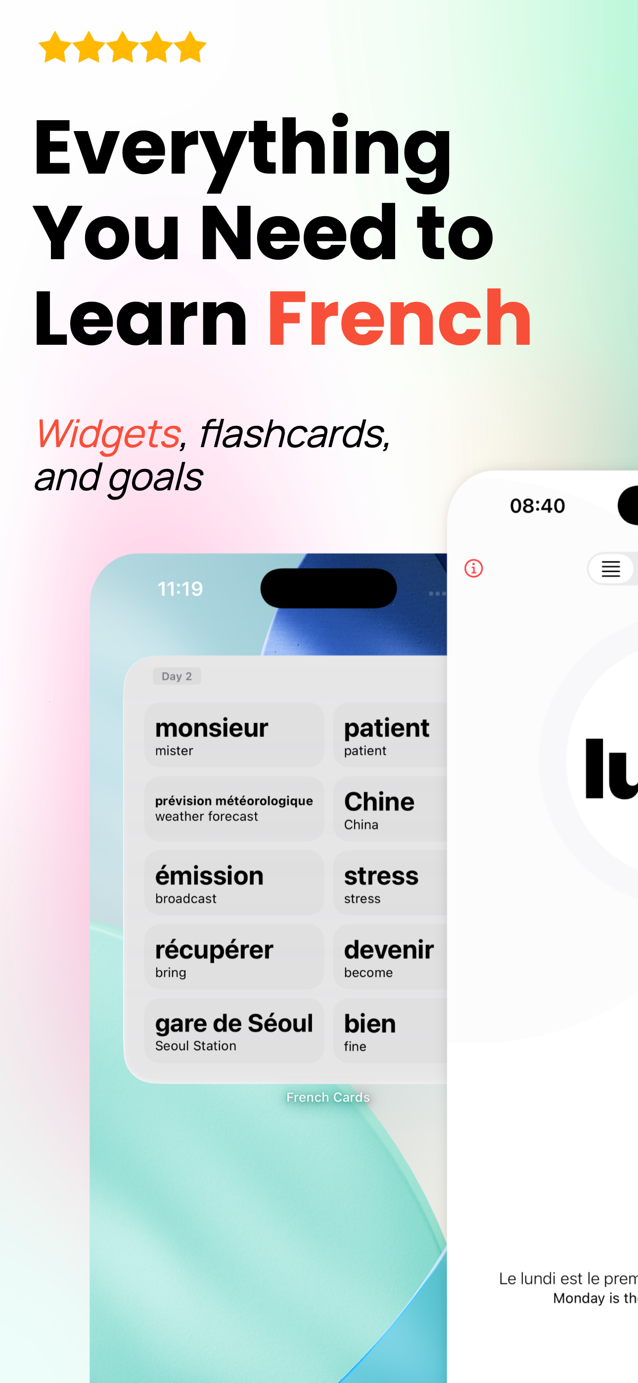 Flashcards - Learn French