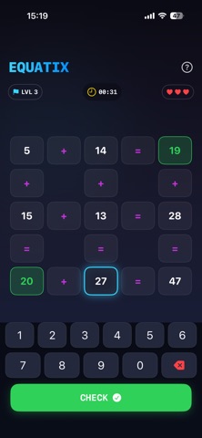 Equatix -Math & Logic Puzzle Screenshot 2 of 4