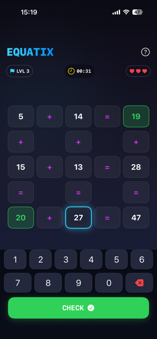 Equatix -Math & Logic Puzzle Screenshot 2 of 4