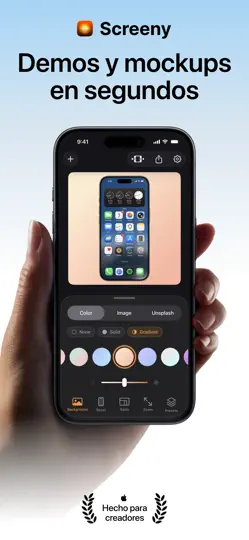 Captura de pantalla de Mockup Y Demos: Screeny en iPhone 1