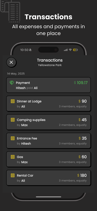 Splitup - Group Expense Screenshot 3 of 9