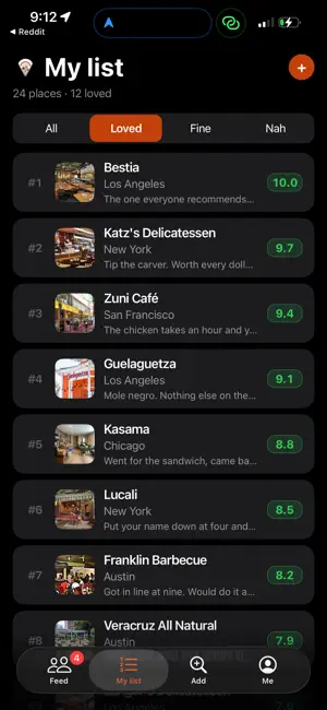 Yum Rank screenshot 2