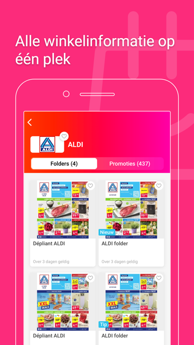 Promotiez.be: folders & promos iPhone screenshot