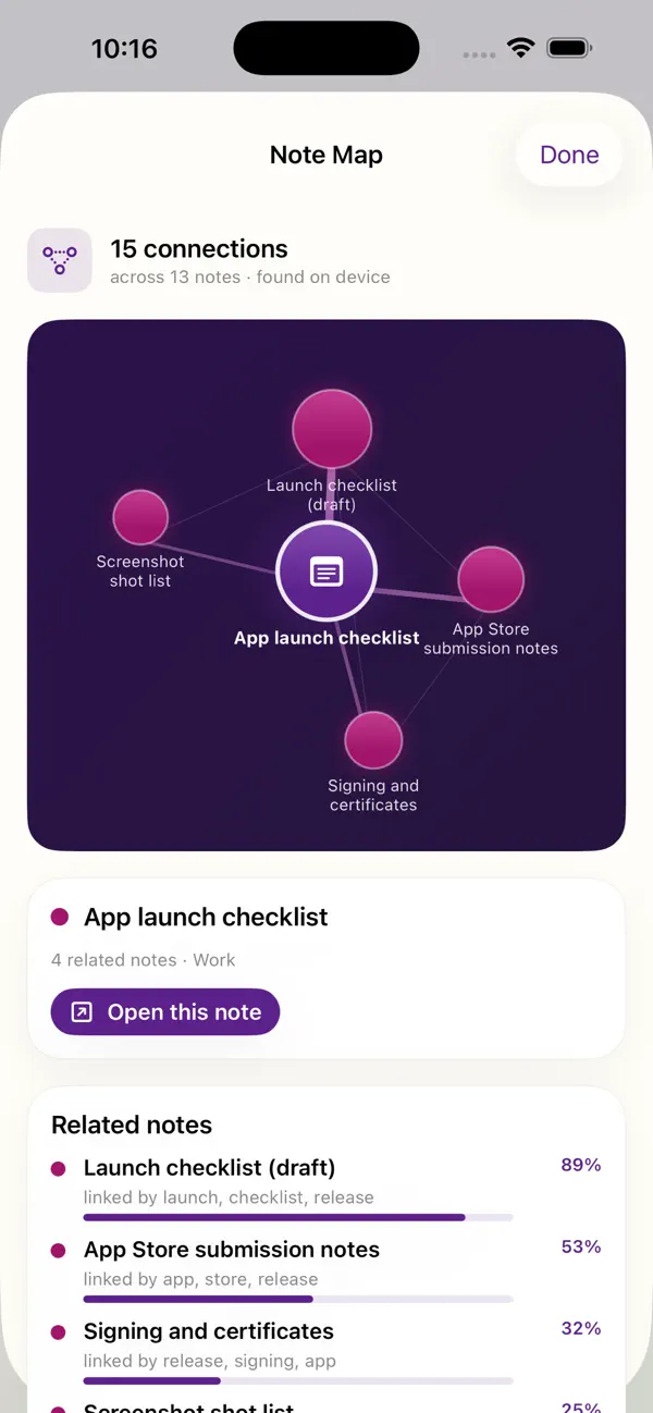 Screenshot #1 pour Grape Notes Pro