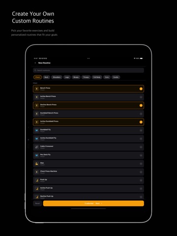 Deukgeun: Gym Workout Tracker iPad screenshot