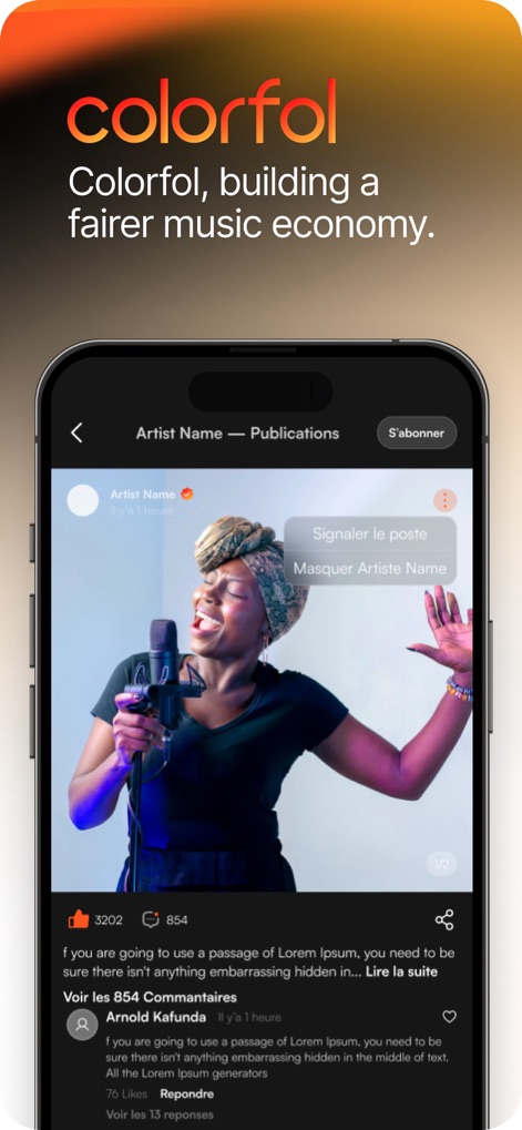 Colorfol : Support Your Artist - Music App | MWM