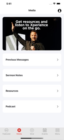 Xperience Church app screenshot 2