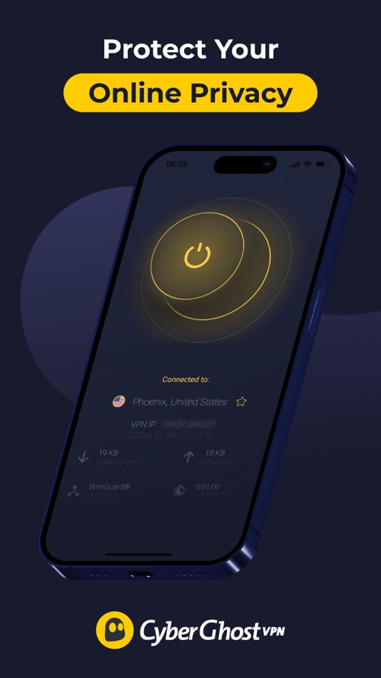 #1. CyberGhost: Safe & Private VPN (iOS) 由: CyberGhost SRL