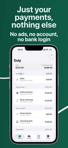 Duly: Subscription Tracker Screenshot 3 of 6