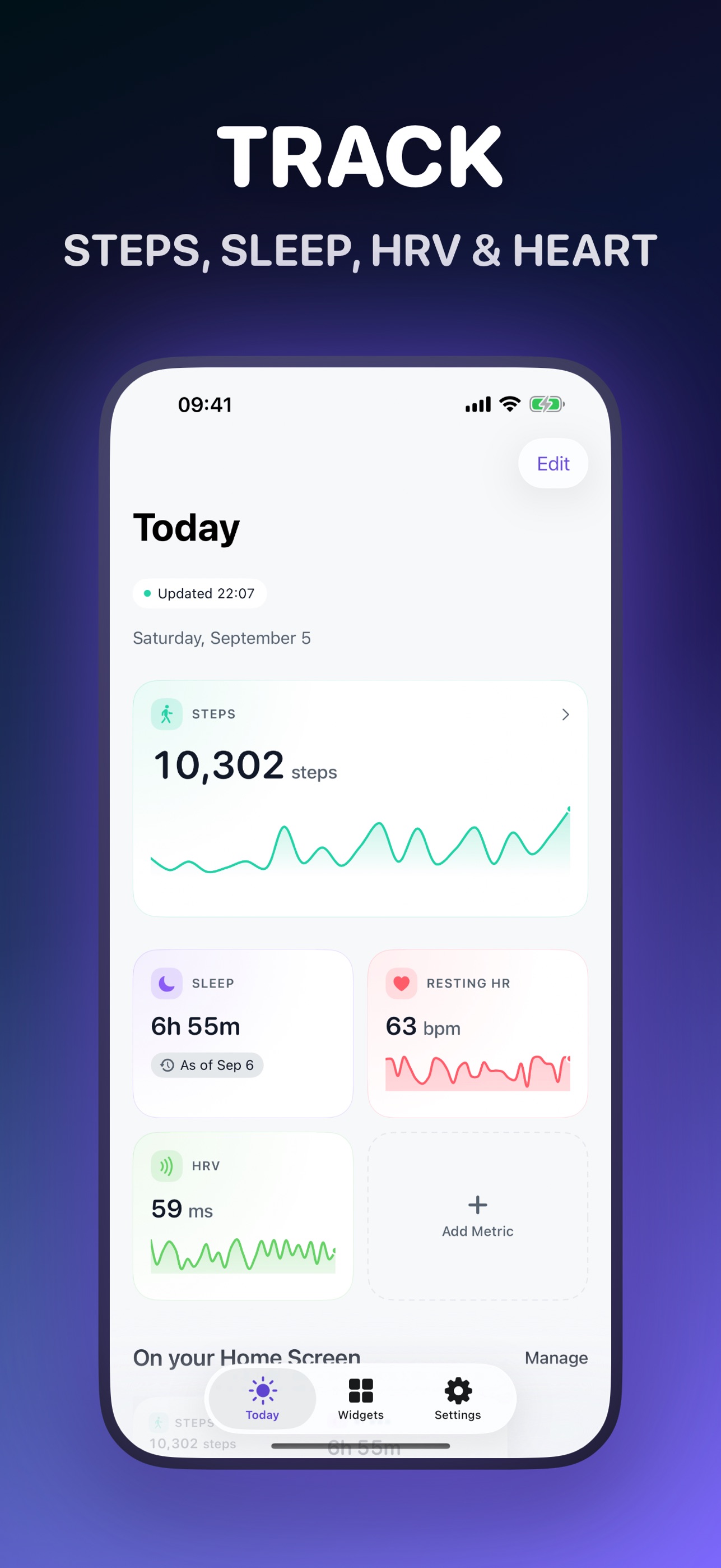 Screenshot 3 of Glance Vitals: Health Tracker