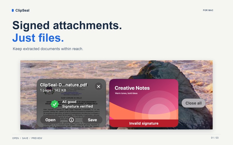 ClipSeal screenshot 1