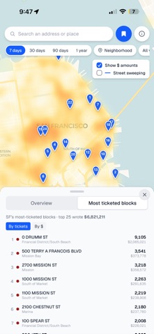 SF Parking Ticket Map Screenshot 4 of 8