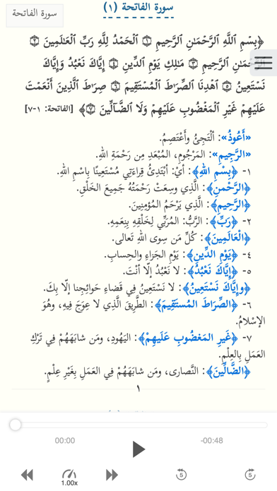 التفسير التفاعلي Screenshot