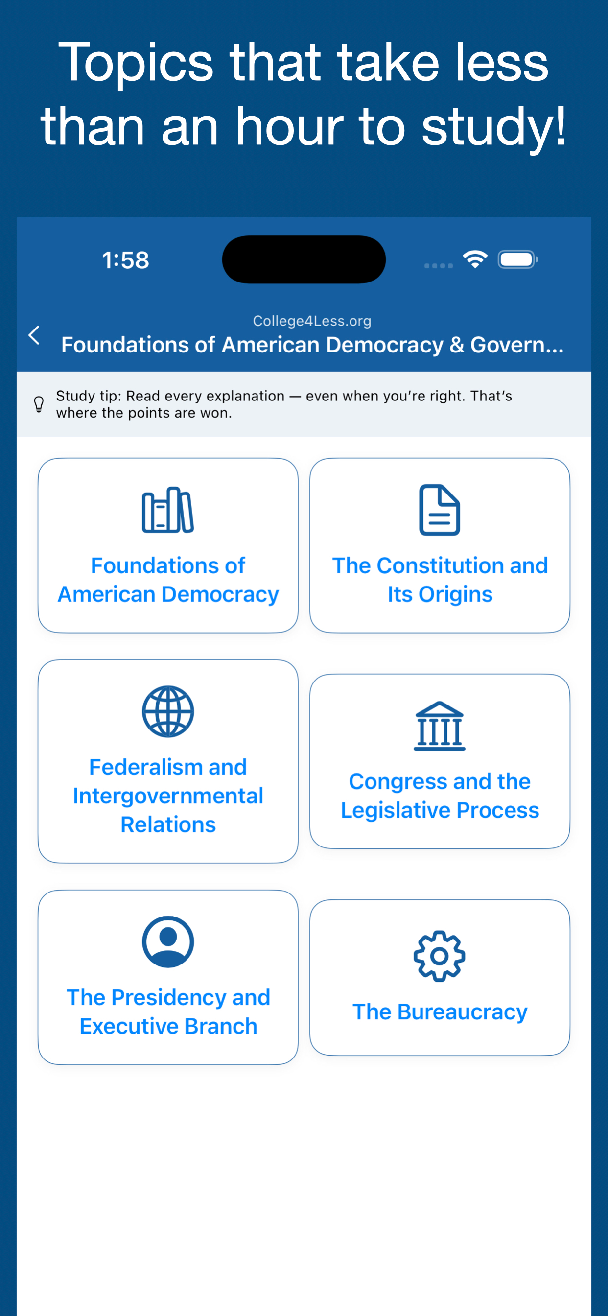College4Less:Government screenshot 2