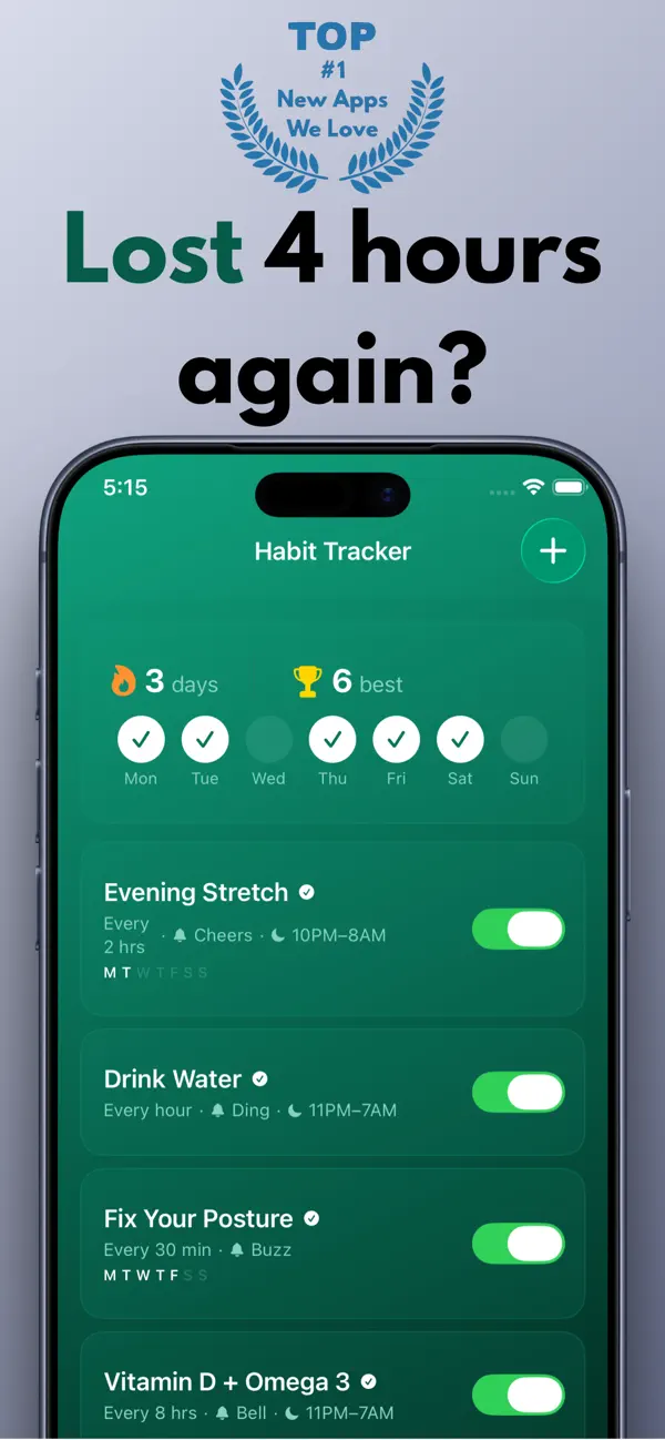 Screenshot #1 pour ADHD Break Reminder & Tracker