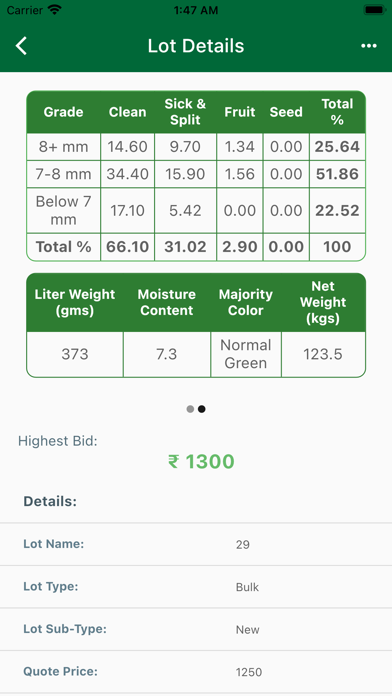 Cardamom Auction Screenshot