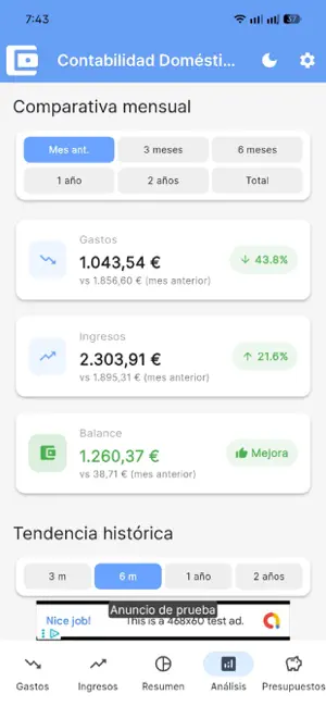 Contabilidad Doméstica screenshot 1