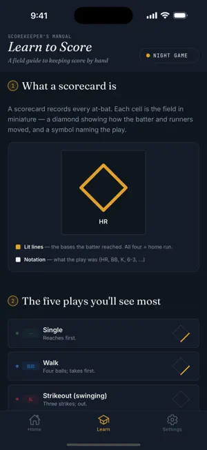 Baseball Scorecard Pro screenshot 2