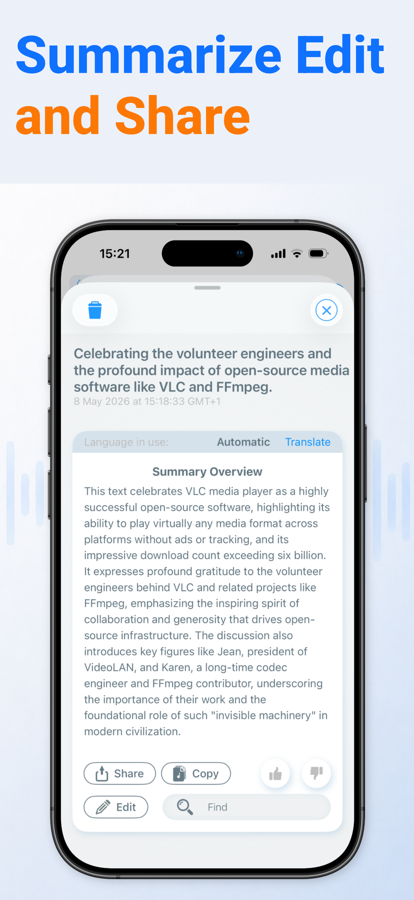 Transcribe Speech to Text – AI screenshot 3