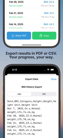 BMI Simplify screenshot