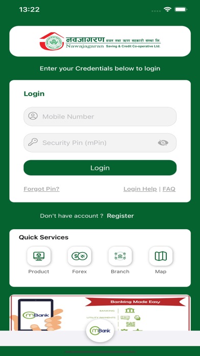 Screenshot 2 of Nawajagaran mBank App